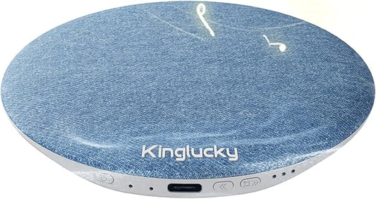 Kinglucky X50 Pillow Speaker for Sleeping, Built-in White Noise Sound Machine Pink Noise for Sleeping, Auto-Off Timer Portable Bluetooth Speaker Under Pillow Rechargeable for Side Sleeper, Blue