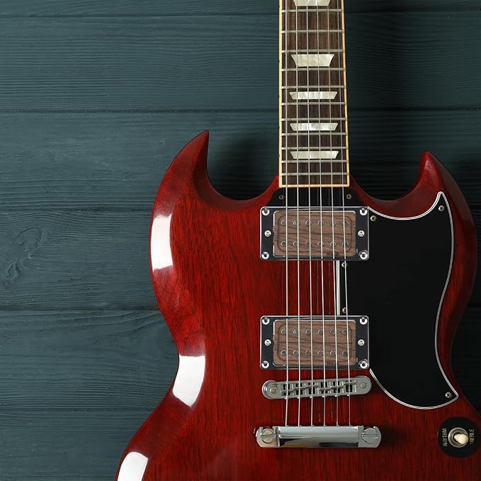 6 String Rosewood Humbucker Pickups for Electric Guitar Replacement Parts (non-adjustable slug)