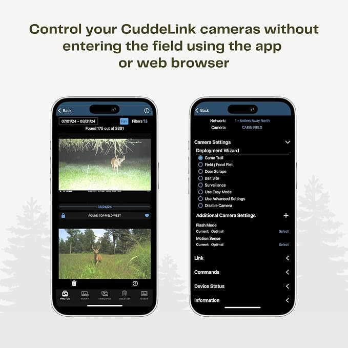 Cuddeback CuddeLink Black Flash LL-3A (L Series) Cellular Trail Camera, with no-Glow Illumination, Fast ¼ Sec Trigger, 940nm IR LED, for Hunting, Backyard Wildlife & Outdoor Game Monitoring