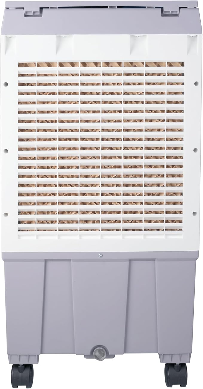 3-in-1 Portable Evaporative Air Cooler, Air Conditioner, Humidifier, 3 Speed Fan, Swamp Cooler with 5.3 Gal Tank, 4 Ice Packs, Remote, 12H Timer, 120° Oscillation for Home | 3-speed swamp cooler, 5.3 Gal tank, 4 ice packs, remote control, 12H timer, 12...