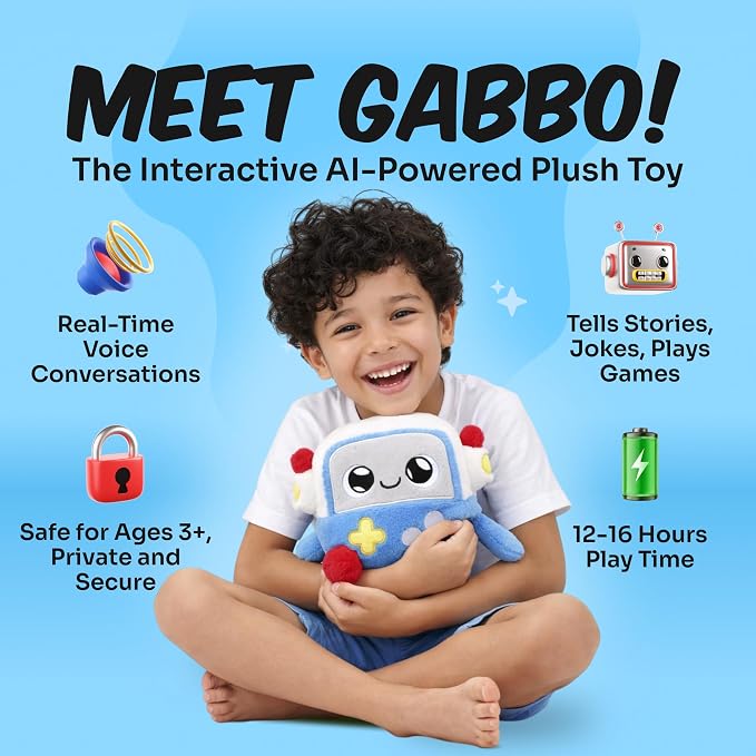 CURIO Interactive AI Learning Toy, Voice-Powered, WiFi Connected, Ages 3+ (GABBO V2)