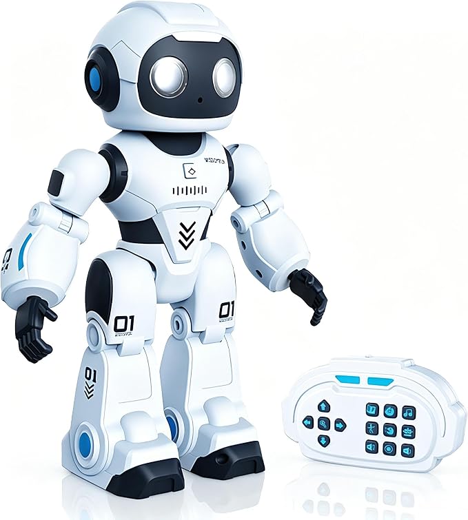 Programmable Smart Robot for Kids - Voice Control, Remote Control, Interactive Dancing & Singing, Rechargeable for Boys Girls Ages 3-10