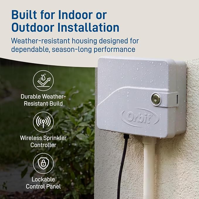 Orbit B-hyve Smart Indoor/Outdoor Sprinkler Controller - 6-Zone - App Controlled Smart Controller with Custom Irrigation Schedules - Weatherproof Multi-Zone Sprinkler System - 57946 (Pack of 6)