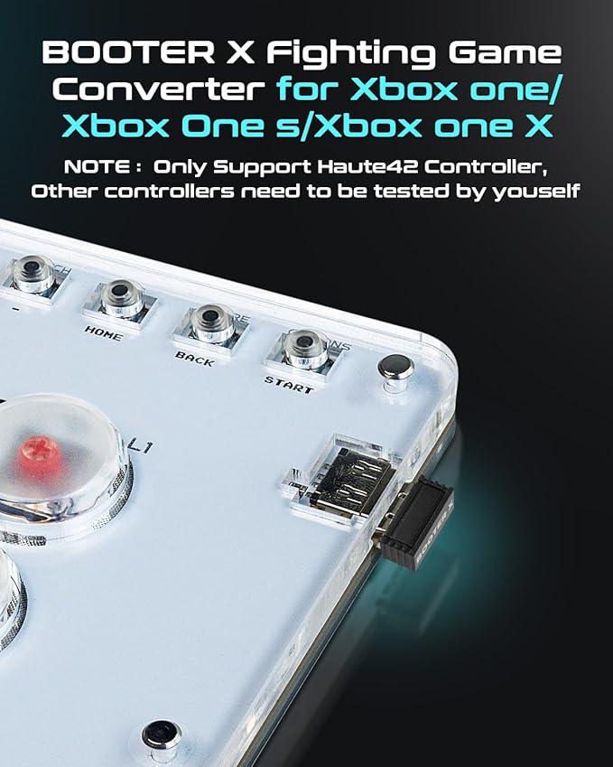 Sehawei Haute42 Booter X Dongle Adapter for HautePad/HauteBoard,Arcade Stick Controller Converter for Xbox Console Fighting Games