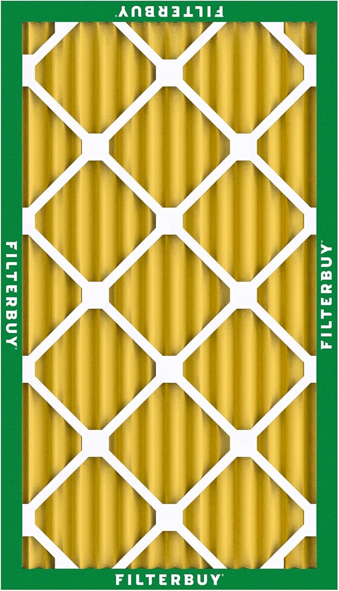 Filterbuy 14x25x2 Air Filter MERV 11 Superior Pet & Allergy Defense (3-Pack), Electrostatic Pleated HVAC AC Furnace Filters Replacement, Made in USA (Actual Size: 13.50 x 24.50 x 1.75)