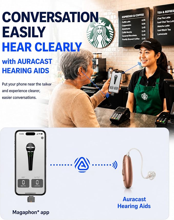 Avantree C82 Aura – Auracast Transmitter with Private & Public Modes for Auracast Hearing Aids, Qualcomm Bluetooth 5.4, Firmware Upgradeable, USB-C Audio Adapter for PC, Mac, Tablets, Phones