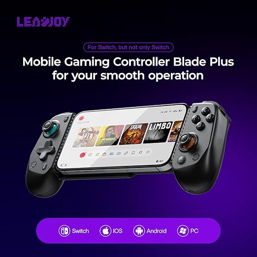 leadjoy Blead Plus Wireless Gaming Controller Hall Trigger/Joysticks Bluetooth Wireless Gamepad with Two DIY Back Keys for Switch/Switch 2/Android/iOS/PC