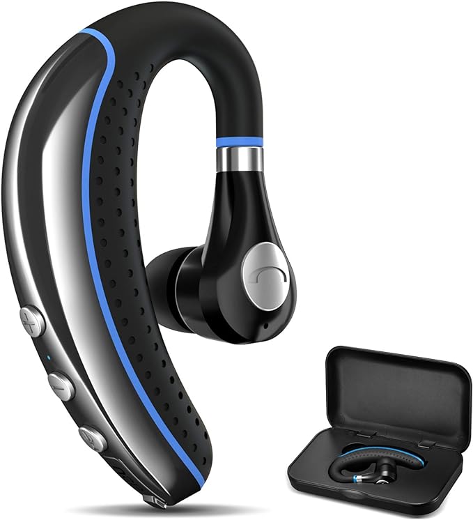 Bluetooth Headset, Wireless Earpiece V5.0 Bluetooth Earpiece Ultralight Hands Free for Business/Office/Driving/Sporting