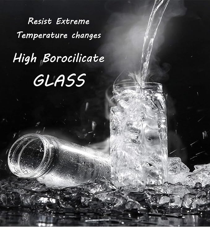 Portable Smoothie blender ROSEVIEW Glass bottle USB rechargeable mini Handheld Ice Shakes Cup 2 blend juicer Cordless Personal smoothies maker Fruit mixer (Steel) (CarbonSteel)