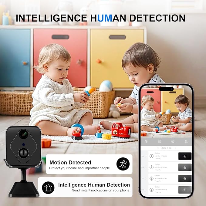 4G Surveillance Camera, Security Camera, 2K HD Indoor/Outdoor Security Camera, HD Night Vision, AI Motion Detection