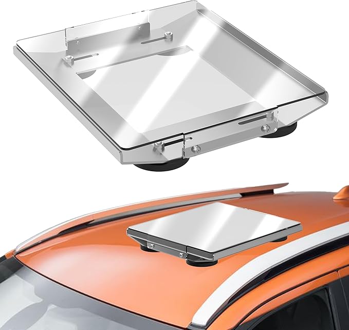 265 lbs Starlink Mini Magnetic Flat Mount Kit for Cars - Premium Pure Aluminum Build with High-Strength PC Cover Plate, Offering 360° Protection to Starlink Mini While Ensuring Unobstructed Signals