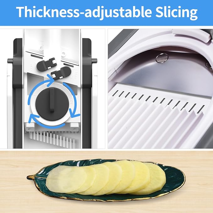 2Pack Mandolines Slicer (Gray + Black)