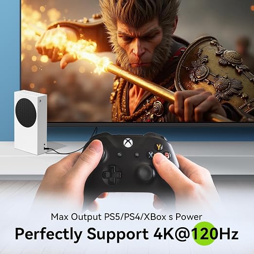 FIBBR 8K HDMI 2.1 Cable 6ft/2m, 48Gbps High Speed HDMI Cord, Support 8K@60Hz 4K@120Hz 2K@240Hz eARC 3D Dynamic HDR 12Bit for PS4/PS5 Laptop Xbox Series Standard HDMI Port