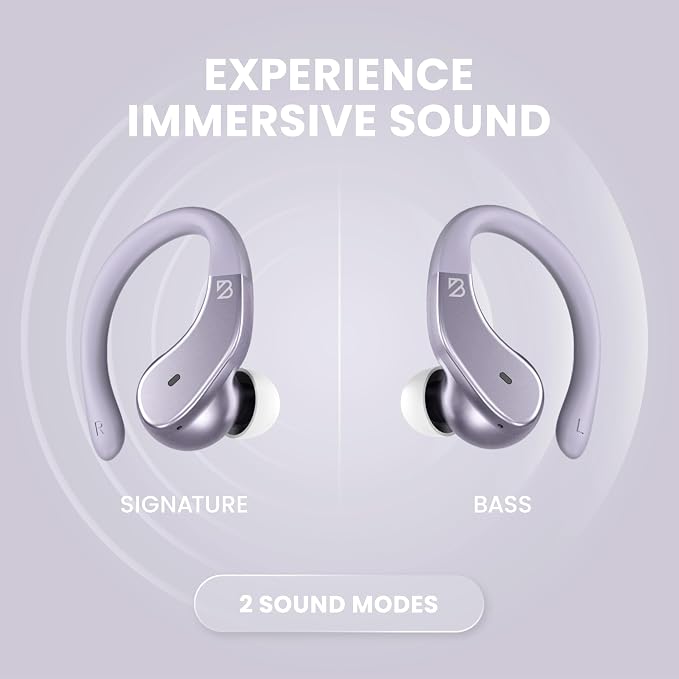 Back Bay Audio - Runner Wireless Earbuds for Running, Workout Wrap Around Earbuds Bluetooth Headphones for Sports, Around the Ear Wireless Bluetooth Running Headphones, Hook Over Earphones Earhooks