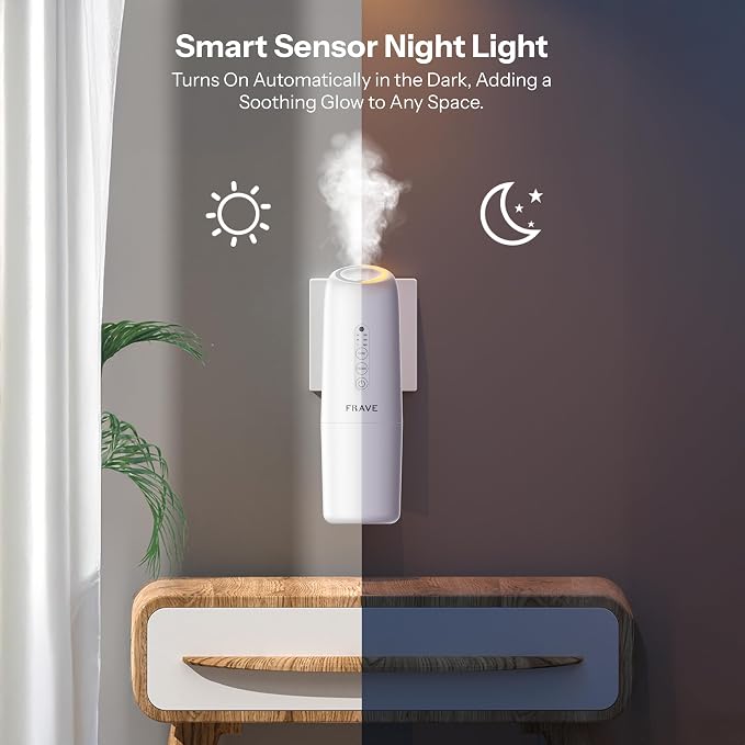 Lumix Diffuser, Plug-in Waterless Diffuser for Essential Oils, Smart Bluetooth App Control, Covers Up to 320 sqft 100ml Capacity, Home Office Hotel Scent Diffuser, Cold Air Technology, White