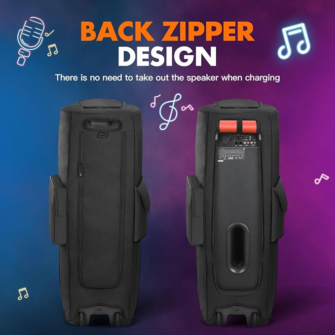 Protective Cover Case Compatible with JBL PartyBox 1000, Water-Resistant Carrying Case with Storage Bag, Splashproof Dustproof Portable Cover for Party Box 1000 Speakers