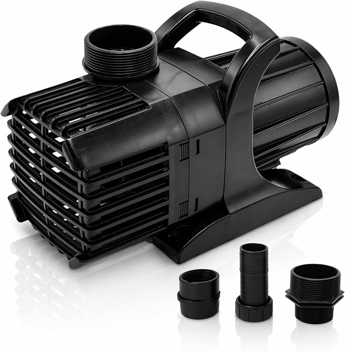 Aqua Pulse Submersible Pond Pump, 3,000 GPH, 100 ft Cord | 19 ft max head, 192W energy efficient, Ultra quiet, For koi ponds, Waterfalls, Fountains