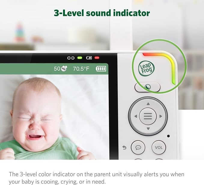 LeapFrog LF915-2HD Baby Monitor, 2 Cameras, 5" 720p Screen