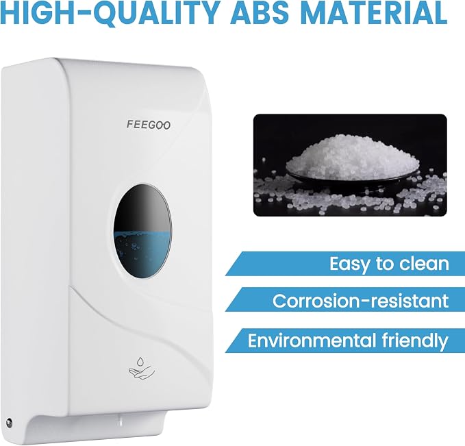 Automatic Wall Mounted Soap Dispenser, 27 fl oz / 800 ml Touchless Refillable Soap Dispenser for Commercial Restrooms, Offices, Hotels, Restaurants and Kitchens