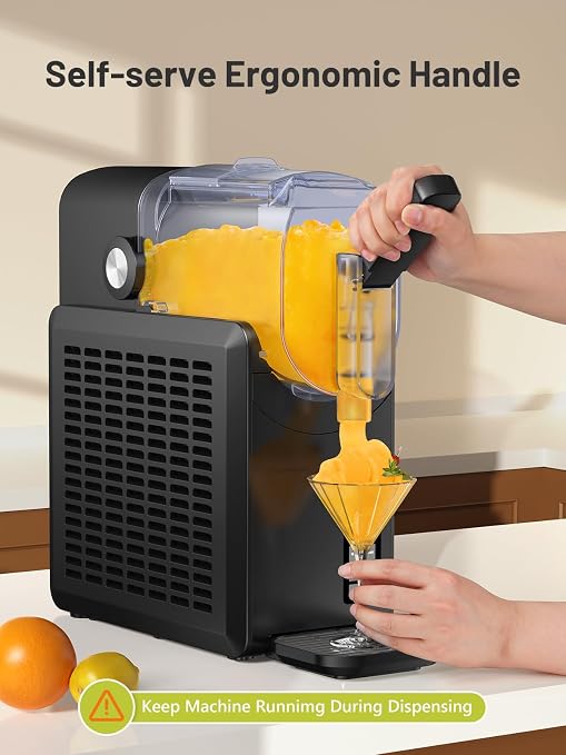KEENSTAR Slushie Machine, 88oz Slushy Machine for Home with Self-Cleaning, Professional Frozen Drink Maker, No Ice Needed, 5 Preset Programs for Frozen Margaritas, Frappés, Milkshake & More
