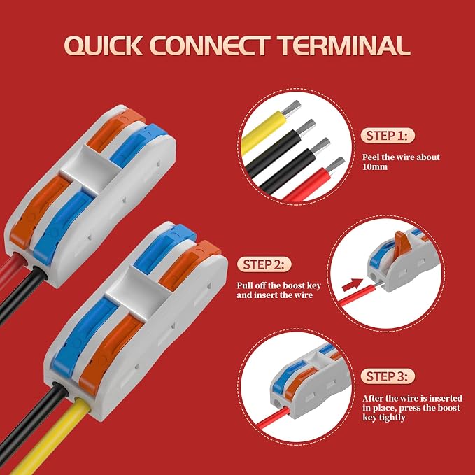 24 Volt to 12 Volt Converter Step Down with Fuse Waterproof and Wire Terminal Block, 24V to 12V Transformer 10A 120W, 18V to 12V Converter for Golf Cart Light Solar System (Accept DC 15-40V Inputs)