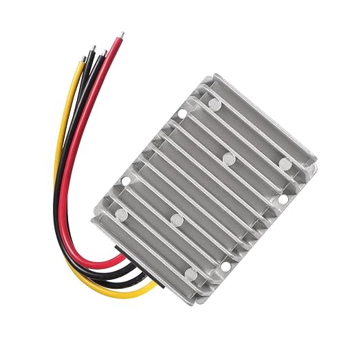 DC Voltage Reducer Converter DC 8V-40V to 13.8V 25A 300W Reducer Power Converter Waterproof Regulator Module Transformer for Golf Cart Club Car…