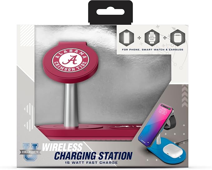SOAR Collegiate 3-in-1 Wireless Charging Station