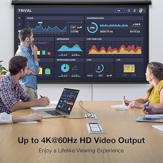 USB C 3.2 Gen 2 Cable, 16.5FT 20Gbps Type C 4K@60Hz UHD Video 5A/240W PD3.1 Fast Charge Compatible with Thunderbolt 3/4 for Phone 15Pro MacBook Monitor 5M