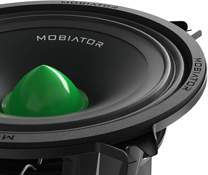 Midrange Loudspeakers MB-M504 5'' 500W Max, 4 Ohms High Efficiency Car Audio Door Speakers for Car or Truck Stereo Sound System-Black (2 Speakers) (MB-M504)
