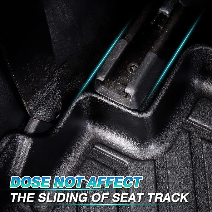 T TGBROS Floor Mats for Nissan Rogue 2021-2026 All Weather Protection TPE 2 Rows Floor Liners Custom Fit for Nissan Rogue Accessories Car Mats Non-Slip Black(Not for Sport)