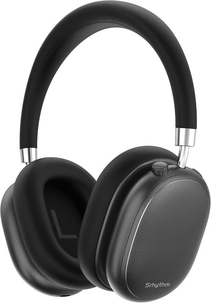 Srhythm NiceComfort 95 Adaptive Noise Cancelling Headphones Wireless | Bluetooth with Spatial Audio,Transparency,ENC,HD Sound,Low Latency for Gaming,Slim Headphones Lightweight