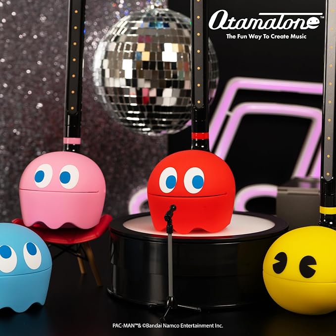 Otamatone PAC-MAN Electronic Musical Instrument Portable Synthesizer Toy from Japan by Maywa Denki – Fun Award-Winning Music Toy for Kids, Teens & Adults [English Instructions] - Blinky