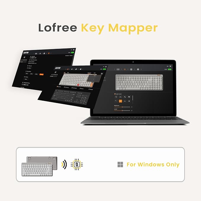 Flow Lite 84 Keys Low Profile Mechanical Keyboard, 75% Swappable Rechargeable Wireless Keyboard with 2.4G Receiver, Bluetooth and Wired Connection for Windows, Mac/ Specter Linear Switches (Marble)