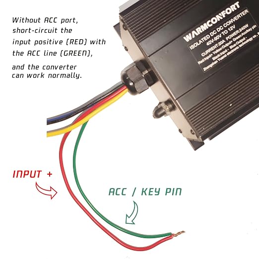 48V 60V 72V to 12V 50A Buck Converter 600W Step Down DC to DC Converter Transformer Reducer for Golf CART Scooters & Bicycles
