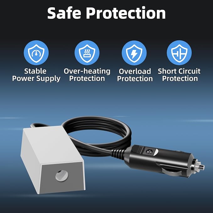 DAIERTEK Starlink Mini Cable Cigarette Lighter DC Power Adapter Starlink Car Charger Stable 36V 1.67A Output with 19 AWG Power Cord 12V-36V Input Power Cable for Starlink Mini