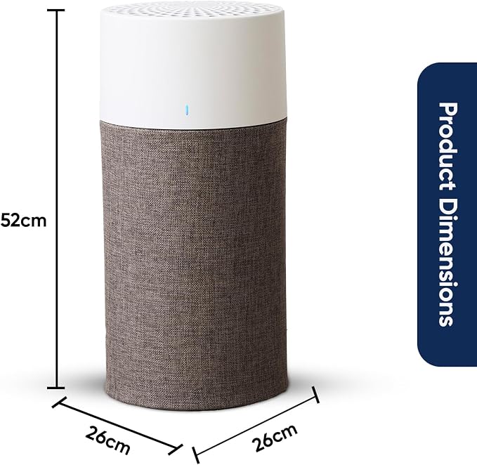 BLUEAIR Bedroom Air Purifier, Air Cleaner Dust Pet Dander Smoke Mold Pollen Bacteria Virus Allergen, Odor Removal, for Home Office Kitchen, Washable Pre Filter, HEPASilent, Medium Room, Blue 311 Auto