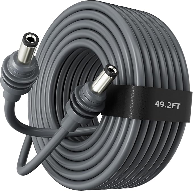 Starlink Mini Power Cable 49.2FT/15M, Replacement DC Power Cable Original Length Extention Cables Cord Waterproof
