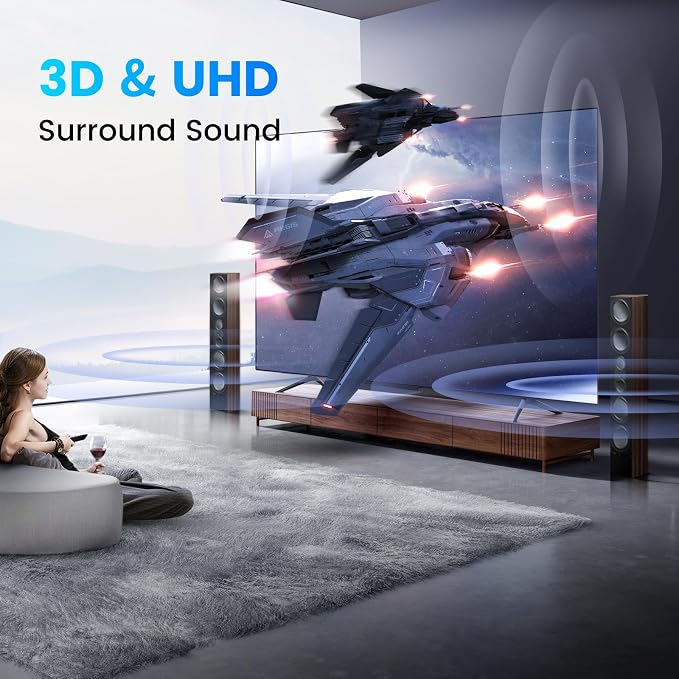 4x2 HDMI Matrix, 4K@60Hz 4 in 2 Out HDMI Switch Splitter with IR Remote, HDMI Matrix Switch + Optical + 3.5mm Audio Output, Support HDMI2.0, HDCP2.2, Auto Downscaler, 3D, Audio Extractor