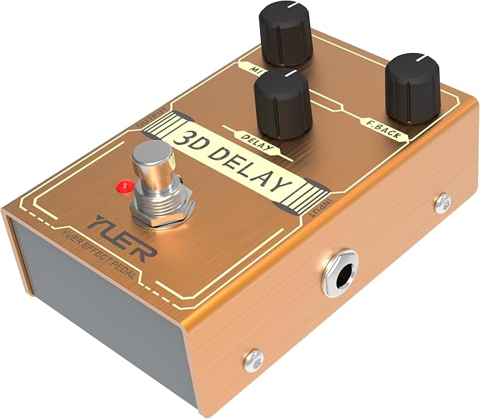 3D DELAY,Guitar Pedal,Electric Guitar Effects Pedal for Guitars and Bass Effect Pedals Mini Single Type DC 9V True Bypass