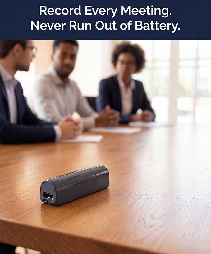 KBANK Long Battery Life Voice Activated Recorder with Playback on iPhone and Android | Voice Recorder Listening Device | 576 Hours of Recorder | 150 Days of Standby Battery Life