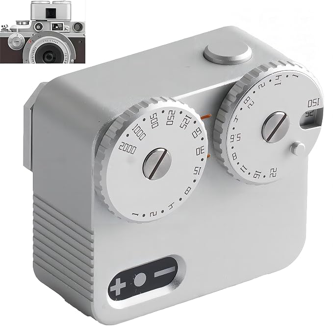 TTartisan Light Meter II, Real-time Metering Tool, Two Dial to Adjust ISO, Aperture and Shutter Speed, Compatible with Older Leicas and Similar Rangefinder Cameras