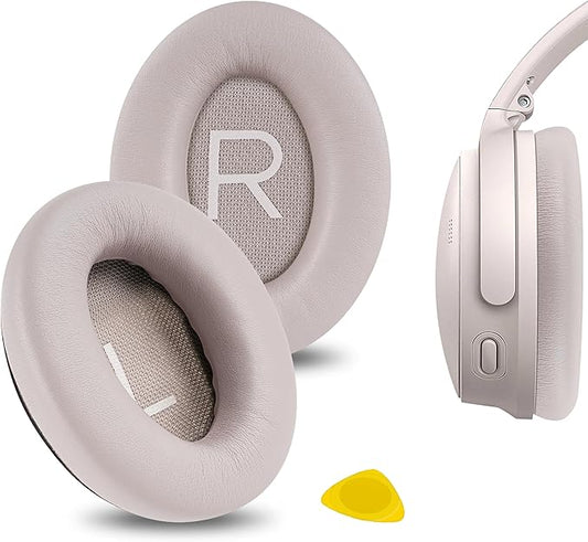 Geekria Replacement Ear Pads for Bose New QuietComfort, QC 45/ 35II/ 35IIGaming/ 35/25/ 15/ SE, AE 2/2i/2w, SoundTrue, SoundLink AE2 Headphones, with Video Guide (Sandstone)