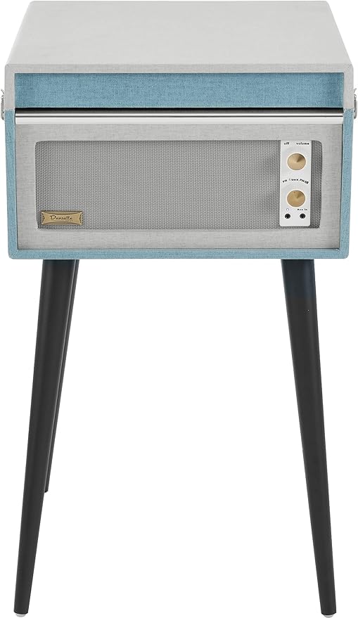 Crosley CR6233F-TN Dansette Bermuda Bluetooth in/Out Portable Vinyl Record Player Turntable with Aux-in, Tourmaline