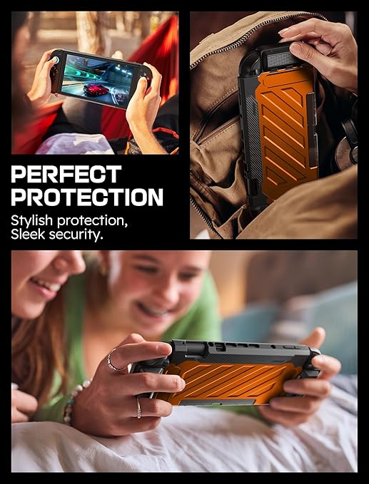 SUPCASE Unicorn Beetle Pro Case for Nintendo Switch 2 2025, [Military-Grade Protection] [Joy Con Remove Friendly] Dockable Integrated Cover Accessories Compatible with Switch 2, Coral
