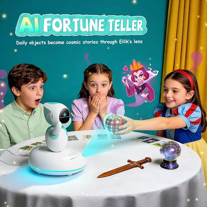 ENERGIZE LAB Eilik AI Station – Upgrade Eilik into a Smarter AI Companion with Voice Chat, Storytelling, Fun Interactive Games, and Fortune-Telling Features for More Lifelike Daily interactions
