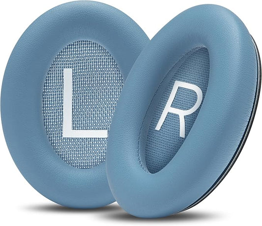 WC PadZ QC45 - Earpads for Bose QuietComfort 45 / QuietComfort Se/QuietComfort Wireless, Made by Wicked Cushions | Extra Thick Cushion | Premium Durable Stitching | Blue Dusk