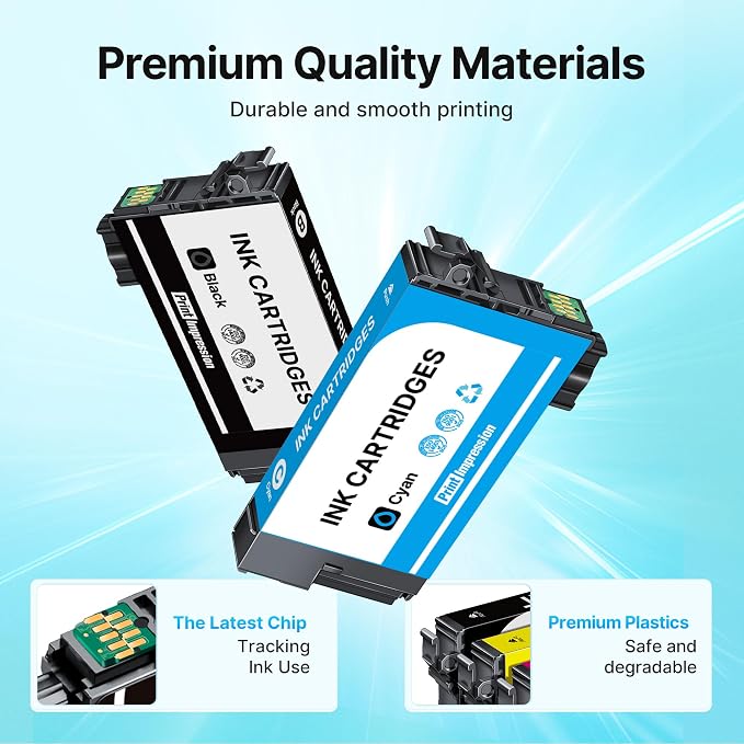 Remanufactured Ink Cartridge Replacement for Epson 812XL Ink Cartridges Combo Pack for 812XL Ink Cartridges for Workforce Pro WF-7840 WF-7820 WF-7310 EC-C7000 Printer (4 Pack)