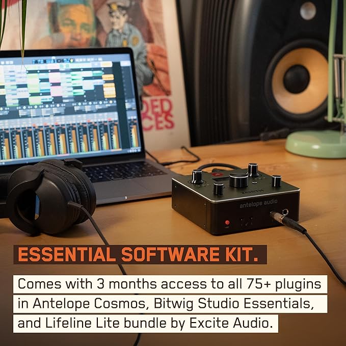 Antelope Audio Zenith 2 USB-C Audio Interface for Guitar, Vocals, Streaming & Podcasting, Featuring Studio-Grade Preamps, Effects and Presets for Effortless Professional sound