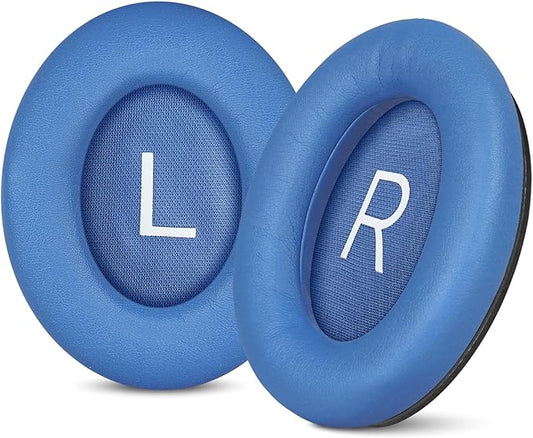 Aurivor Replacement Ear Pads for Bose QuietComfort 45 35 ii (QC45 QC35) Headphones, Earpads Cushions for QC SE SC & New Quiet Comfort (Deep Bass), with Softer Foam & Protein Leather (Blue Dusk)