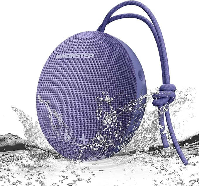 35W (peak) Monster Bluetooth Speaker, IPX8 Shower Speaker Waterproof, Bluetooth 5.4 with Loud HD Sound and Robust Bass, Extra Long Playtime Punchy, for Home, Beaches Portable Wireless Outdoor Speakers